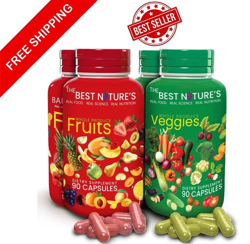 Balance of Nature Fruits & Veggies Supplements – Whole Fruit & Vegetable Capsules*