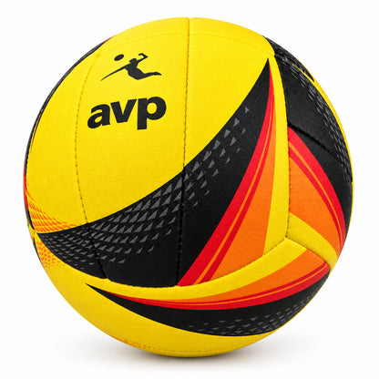 Wilson AVP OPTX Official Beach Volleyball Match Ball | Black/Yellow