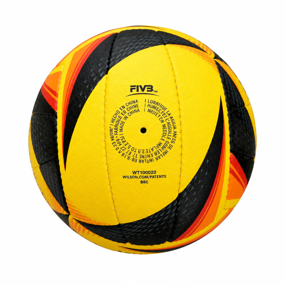 Wilson AVP OPTX Official Beach Volleyball Match Ball | Black/Yellow